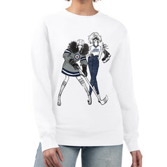 Winnipeg Jets G-III 4Her by Carl Banks Women's Hockey Girls Team Graphic Fleece Pullover Sweatshirt - White Sweatshirts