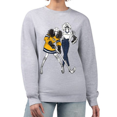Nashville Predators G-III 4Her by Carl Banks Women's Hockey Girls Team Graphic Fleece Pullover Sweatshirt - Heather Gray Sweatshirts