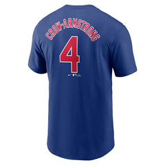 Pete Crow-Armstrong Chicago Cubs Fuse Name & Number T-Shirt Royal