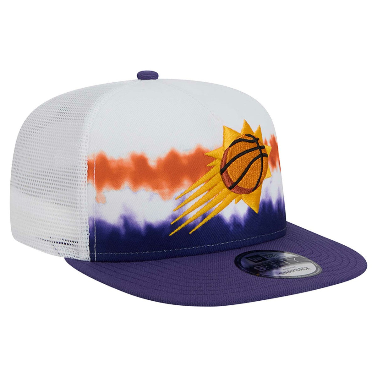 Phoenix Suns Dip-Dye 9FIFTY A-Frame Trucker Snapback Hat - White/Purple online
