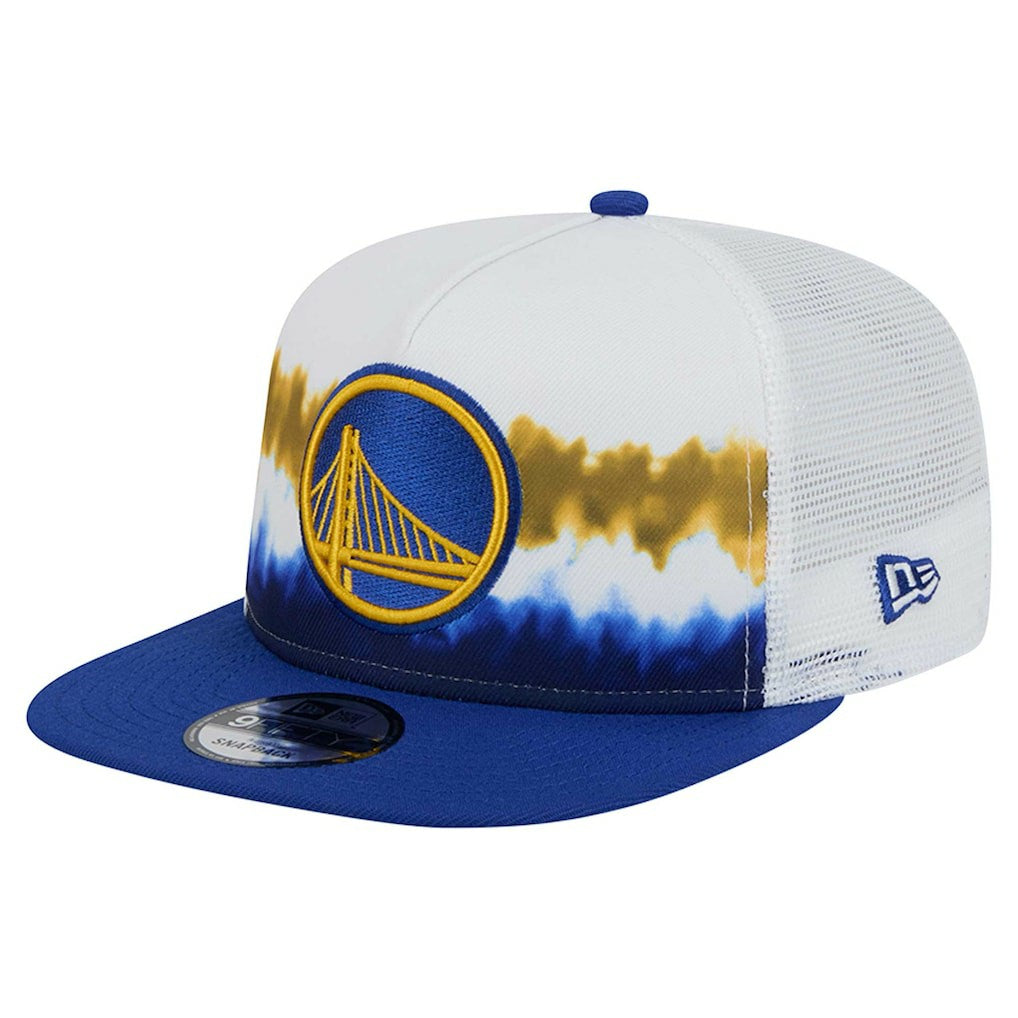 Golden State Warriors Dip-Dye 9FIFTY A-Frame Trucker Snapback Hat sale - White/Royal for sale