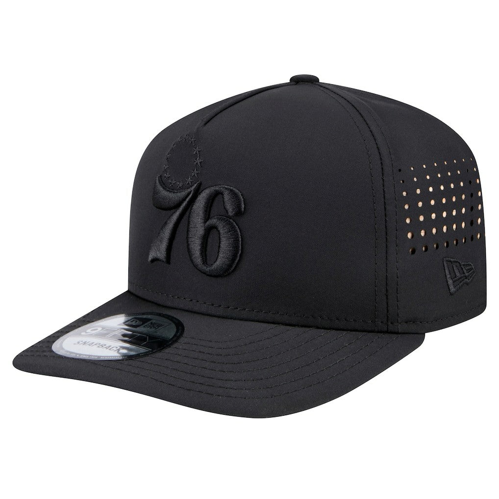 Philadelphia 76ers Vented 9FIFTY A-Frame Snapback Hat - Black shop