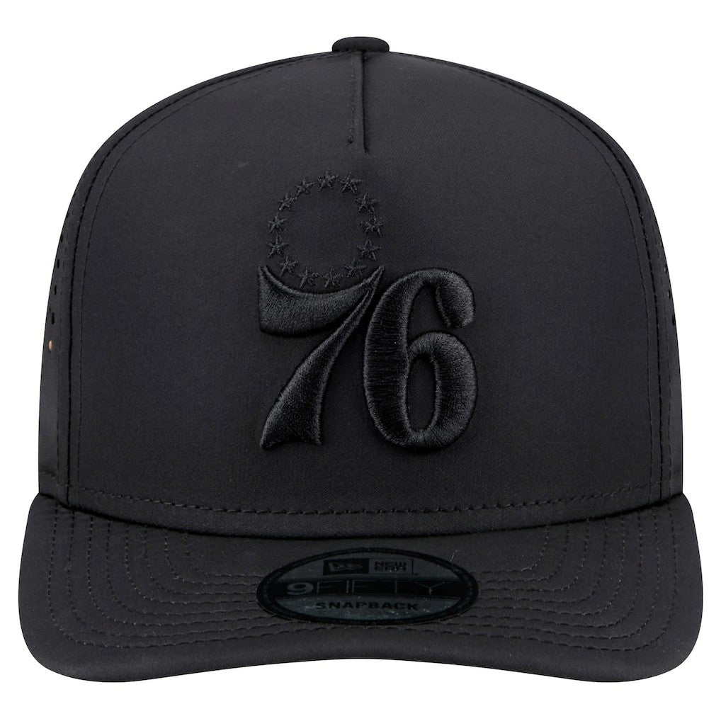 Philadelphia 76ers Vented 9FIFTY A-Frame Snapback Hat - Black shop