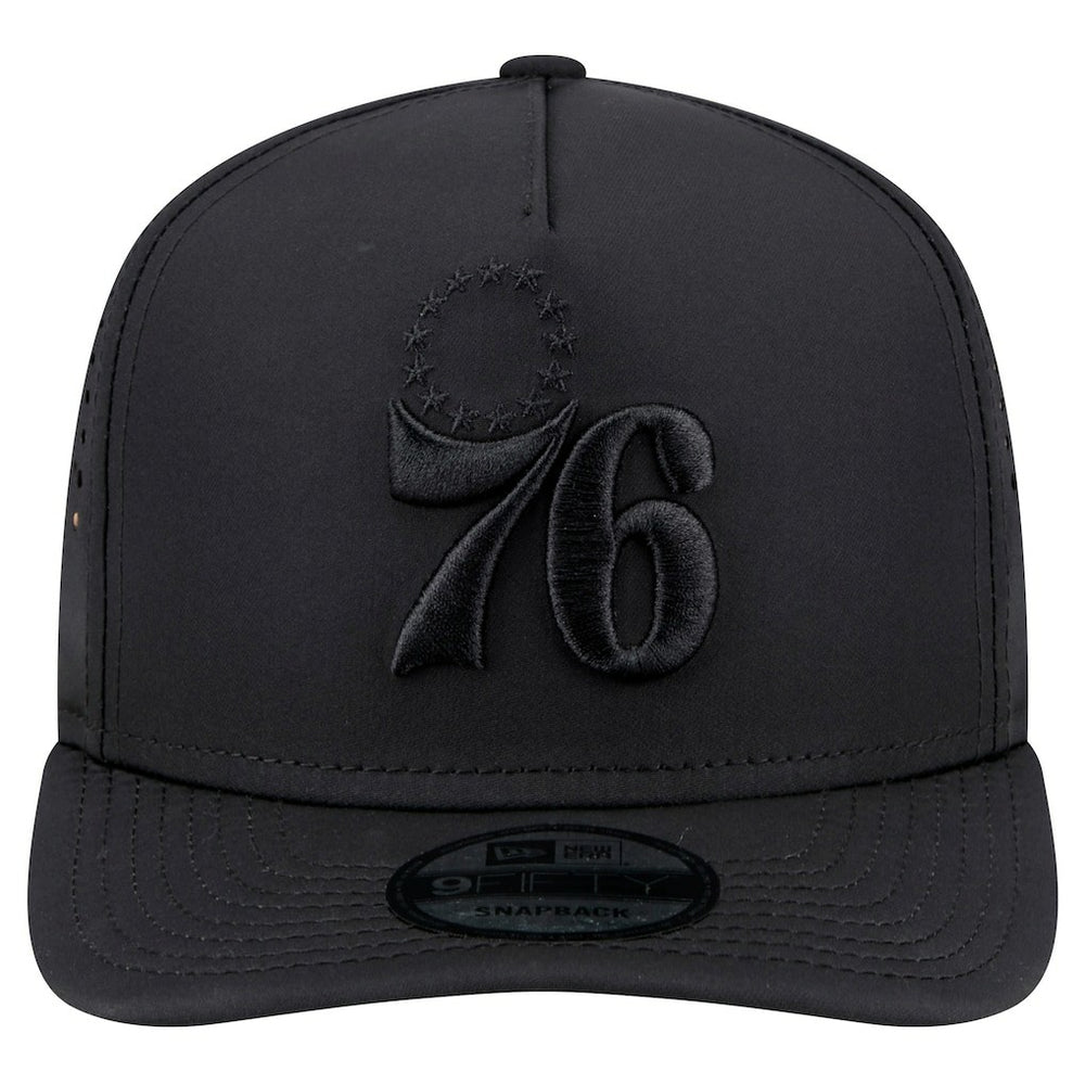Philadelphia 76ers Vented 9FIFTY A-Frame Snapback Hat - Black shop
