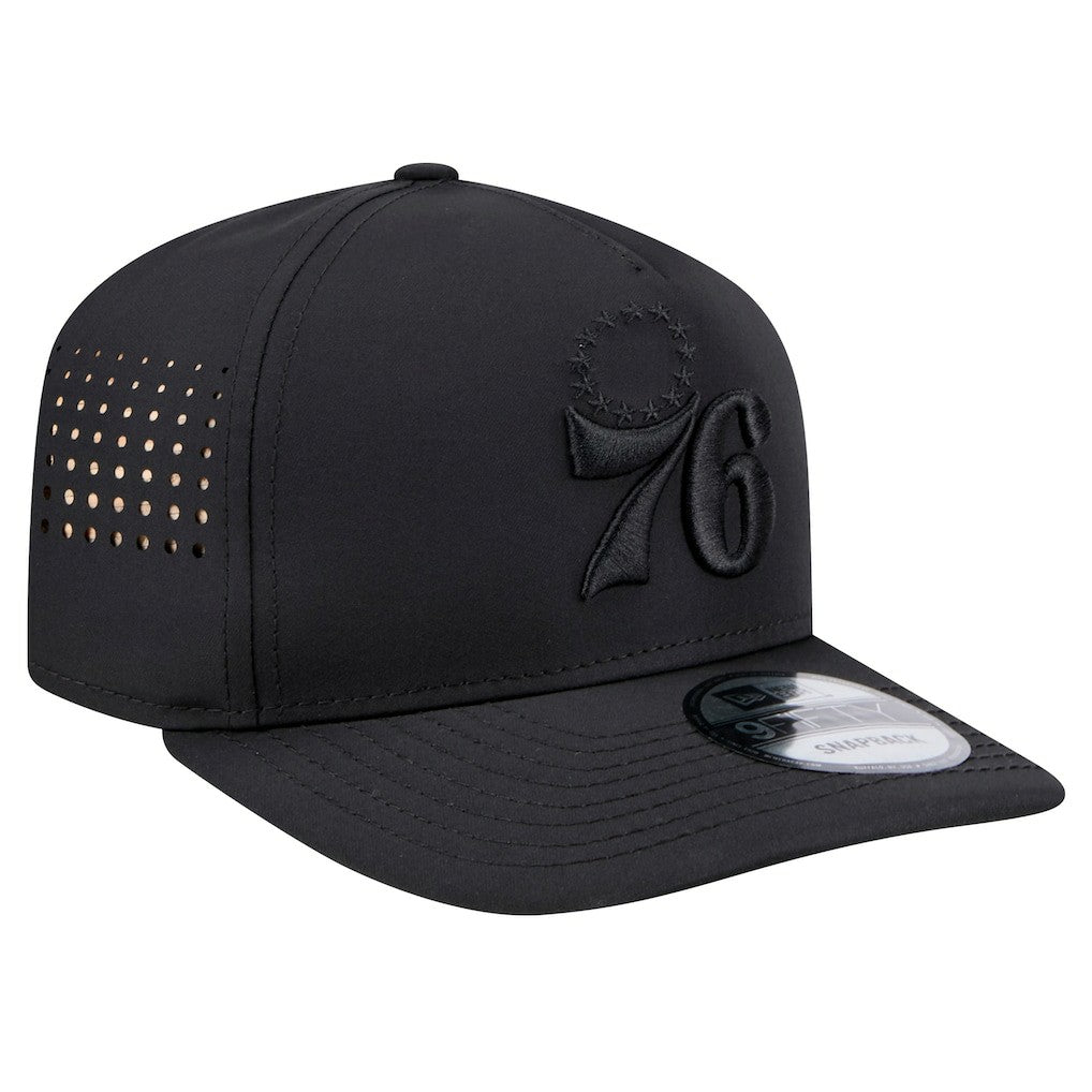Philadelphia 76ers Vented 9FIFTY A-Frame Snapback Hat - Black shop