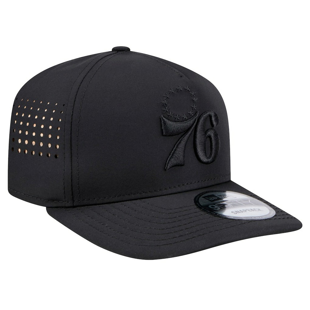 Philadelphia 76ers Vented 9FIFTY A-Frame Snapback Hat - Black shop