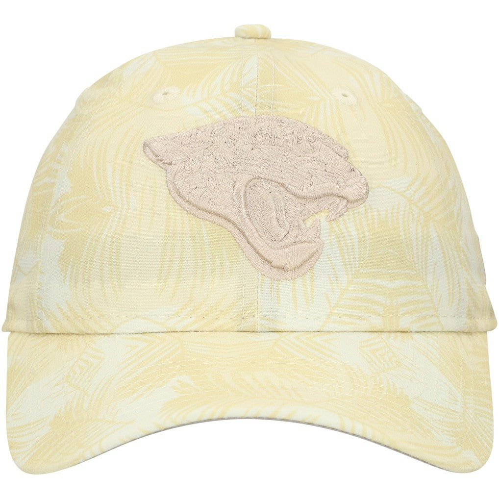 Jacksonville Jaguars New Era Women's Frond 9TWENTY Adjustable Hat - Cream outlet