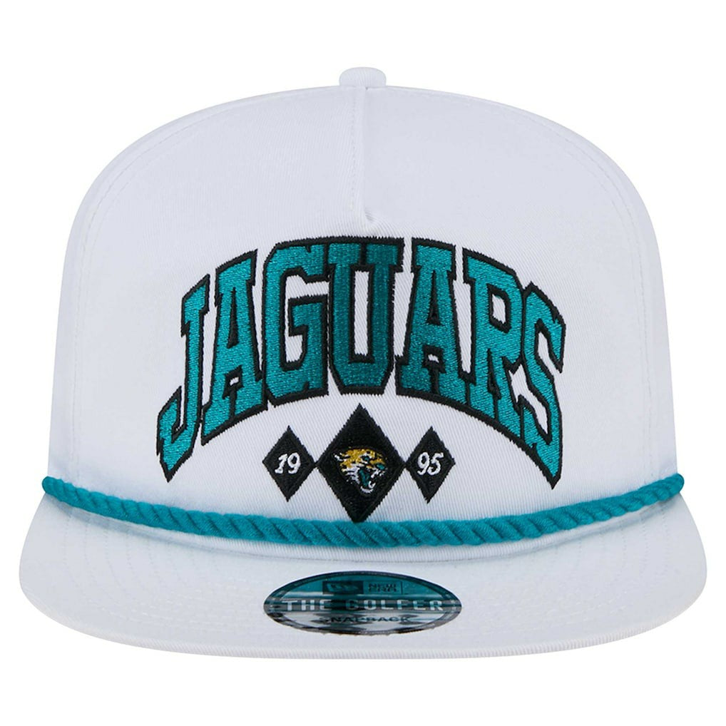 Jacksonville Jaguars New Era Diamond Golfer Snapback Hat - White online