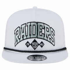 Las Vegas Raiders New Era Diamond Golfer Snapback Hat - White on sale