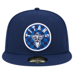 Tennessee Titans New Era Checkered 59FIFTY Fitted Hat - Navy outlet
