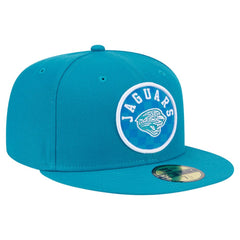 Jacksonville Jaguars New Era Checkered 59FIFTY Fitted Hat - Teal cheap