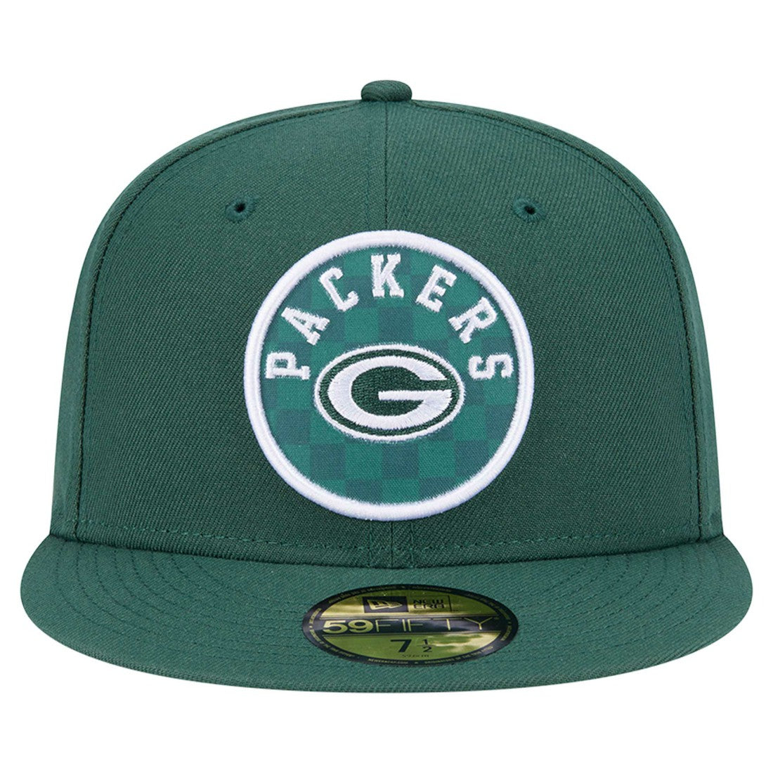 Green Bay Packers New Era Checkered 59FIFTY Fitted Hat - Green outlet