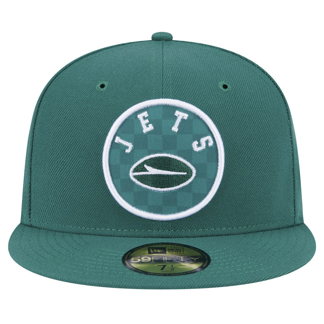 New York Jets New Era Checkered 59FIFTY Fitted Hat - Green discount
