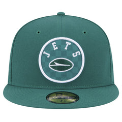 New York Jets New Era Checkered 59FIFTY Fitted Hat - Green discount