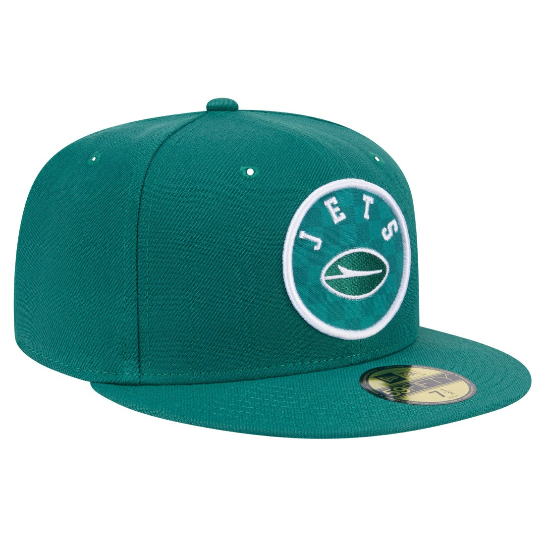 New York Jets New Era Checkered 59FIFTY Fitted Hat - Green discount