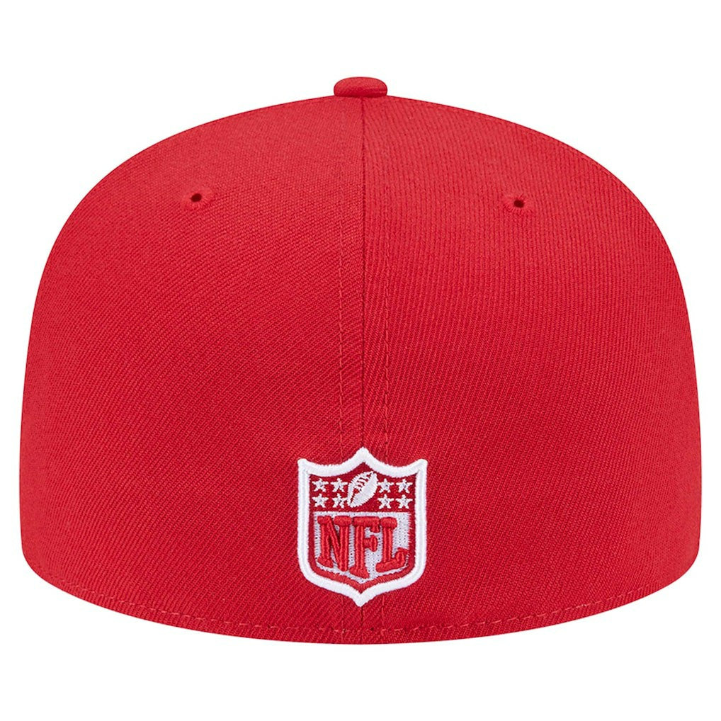 San Francisco 49ers New Era Checkered 59FIFTY Fitted Hat - Scarlet cheap