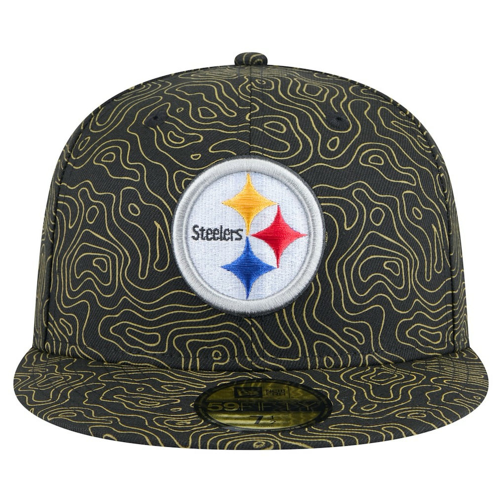 Pittsburgh Steelers New Era Geo 59FIFTY Fitted Hat - Black on sale