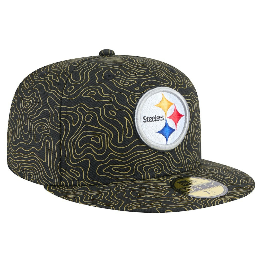 Pittsburgh Steelers New Era Geo 59FIFTY Fitted Hat - Black on sale