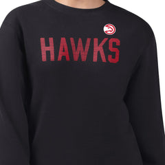 Atlanta Hawks G-III 4Her by Carl Banks Women's Dot Print Team Graphic Fleece Pullover Sweatshirt - Black discount