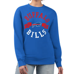 Buffalo Bills G-III 4Her by Carl Banks Women's Large Team Graphic Fleece Pullover Sweatshirt - Royal online