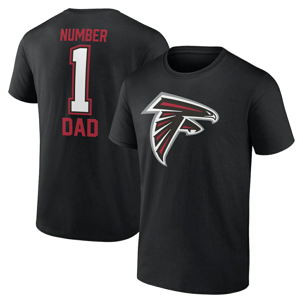 Atlanta Falcons Father's Day #1 Dad T-Shirt - Black for sale