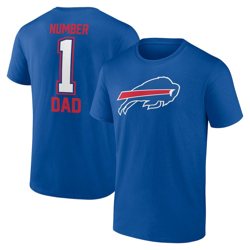 Buffalo Bills Father's Day #1 Dad T-Shirt - Royal cheap