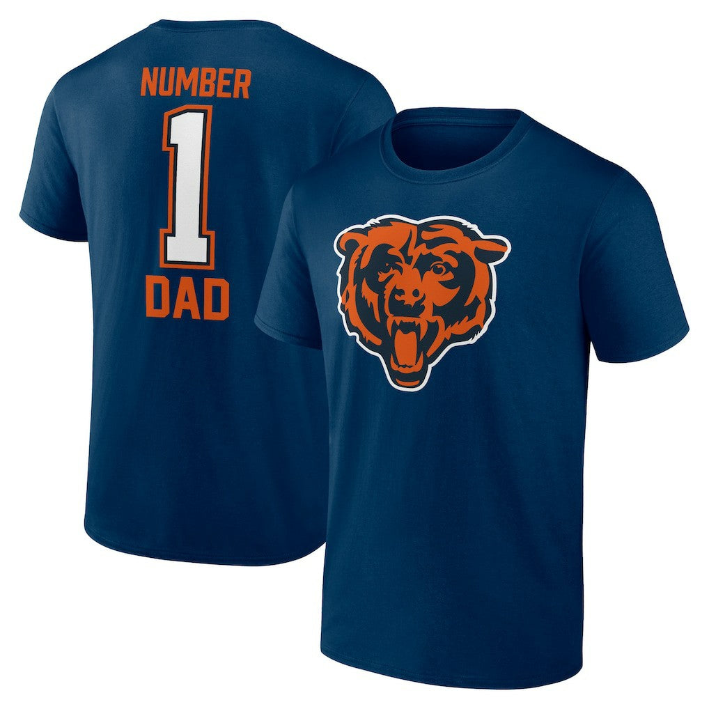Chicago Bears Father's Day #1 Dad T-Shirt - Navy outlet