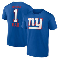 New York Giants Father's Day #1 Dad T-Shirt - Royal sale
