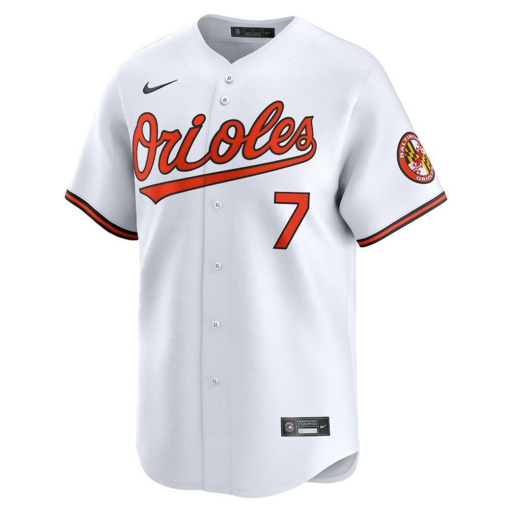 Jackson Holliday Baltimore Orioles Home Limited Player Jersey White
