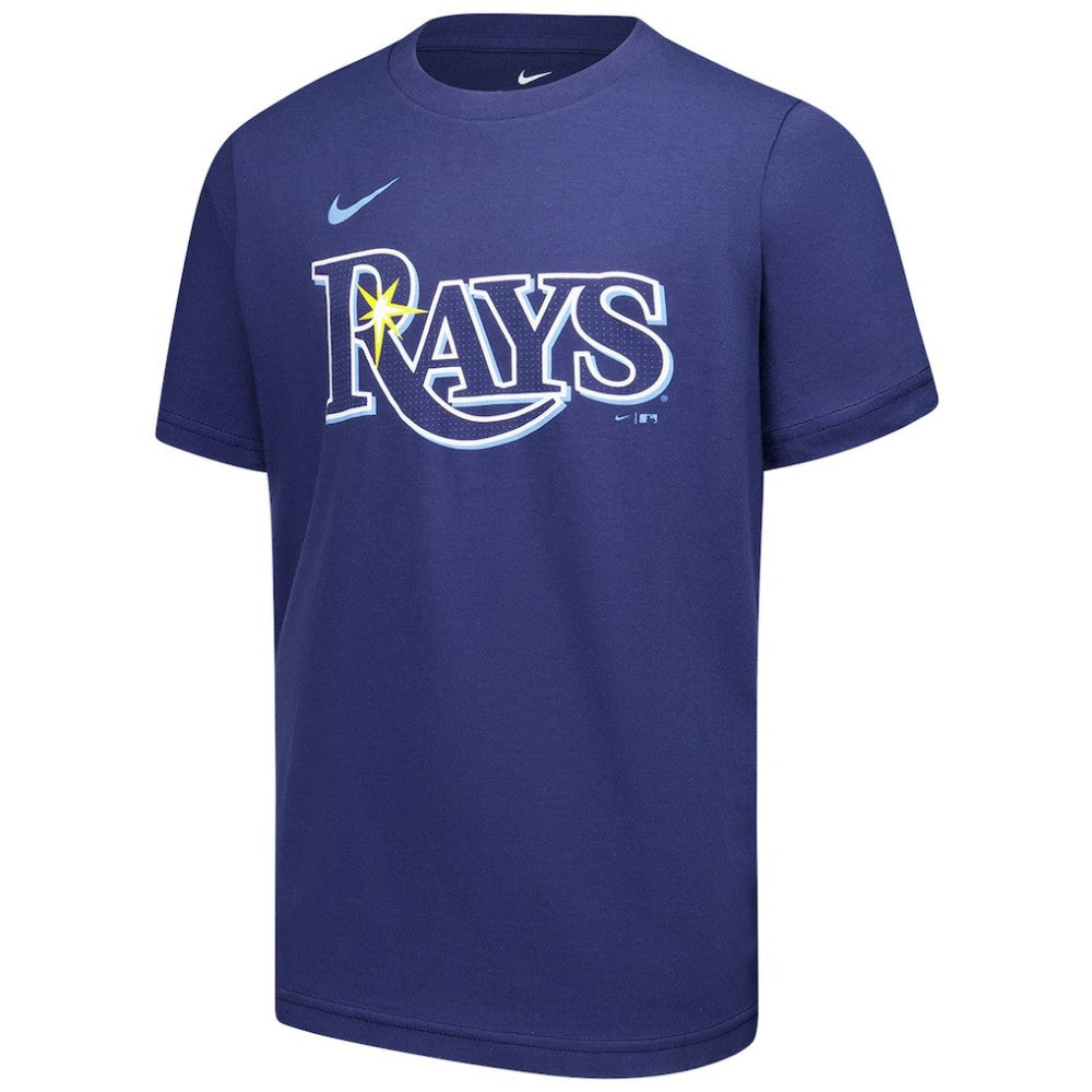 Junior Caminero Tampa Bay Rays Youth Name & Number T-Shirt Navy