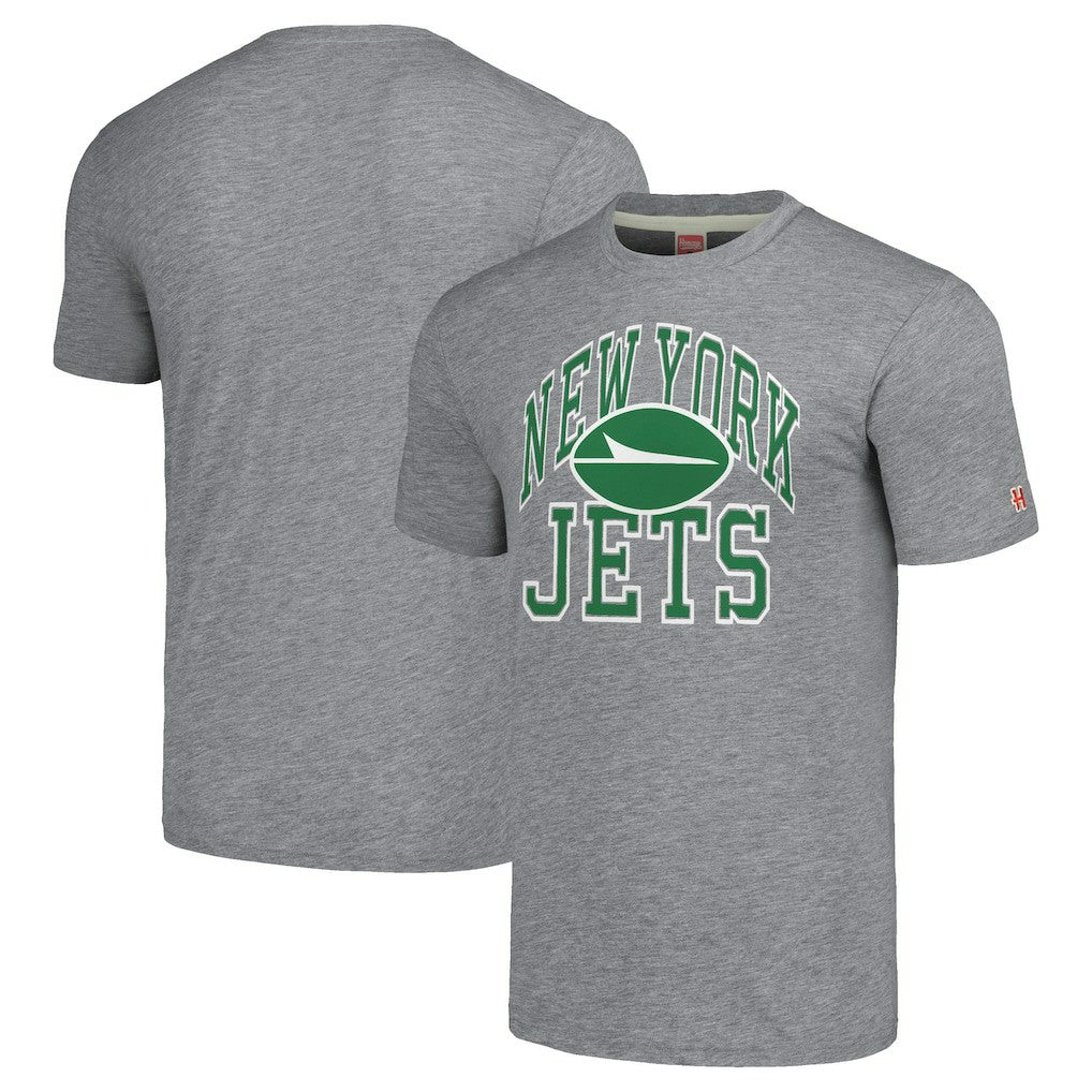 New York Jets Homage Unisex Arch T-Shirt - Gray for sale