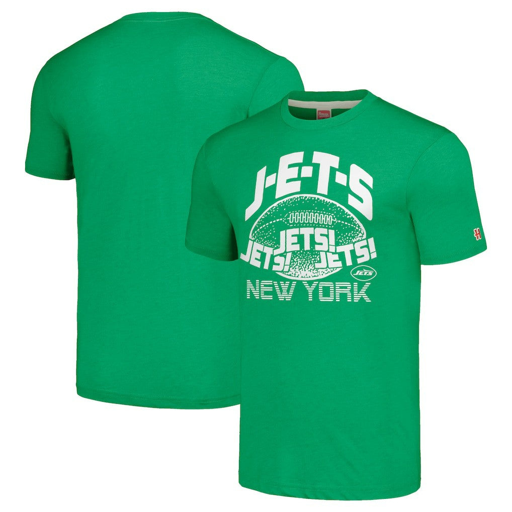 New York Jets Homage Unisex J-E-T-S Tri-Blend T-Shirt - Green outlet