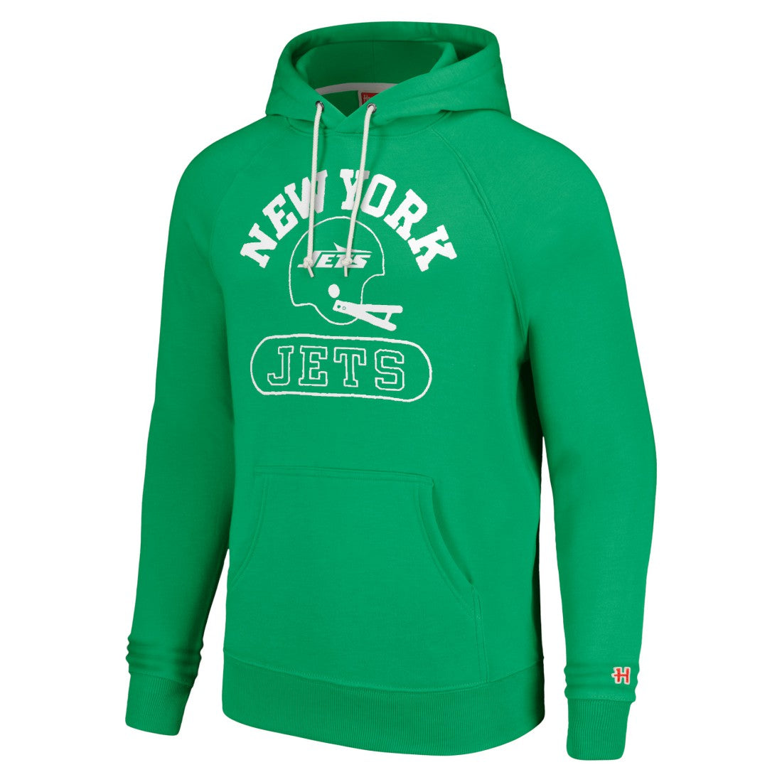 New York Jets Homage Unisex Helmet Tri-Blend Pullover Hoodie - Green on sale