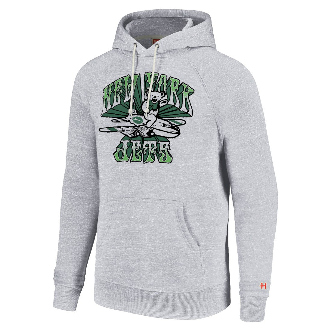 New York Jets Homage Unisex Grateful Dead Tri-Blend Pullover Hoodie - White discount