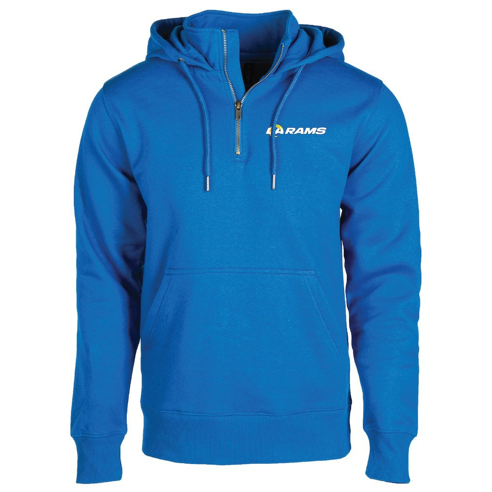 Los Angeles Rams Dunbrooke Unisex Defender Quarter-Zip Hoodie - Royal discount
