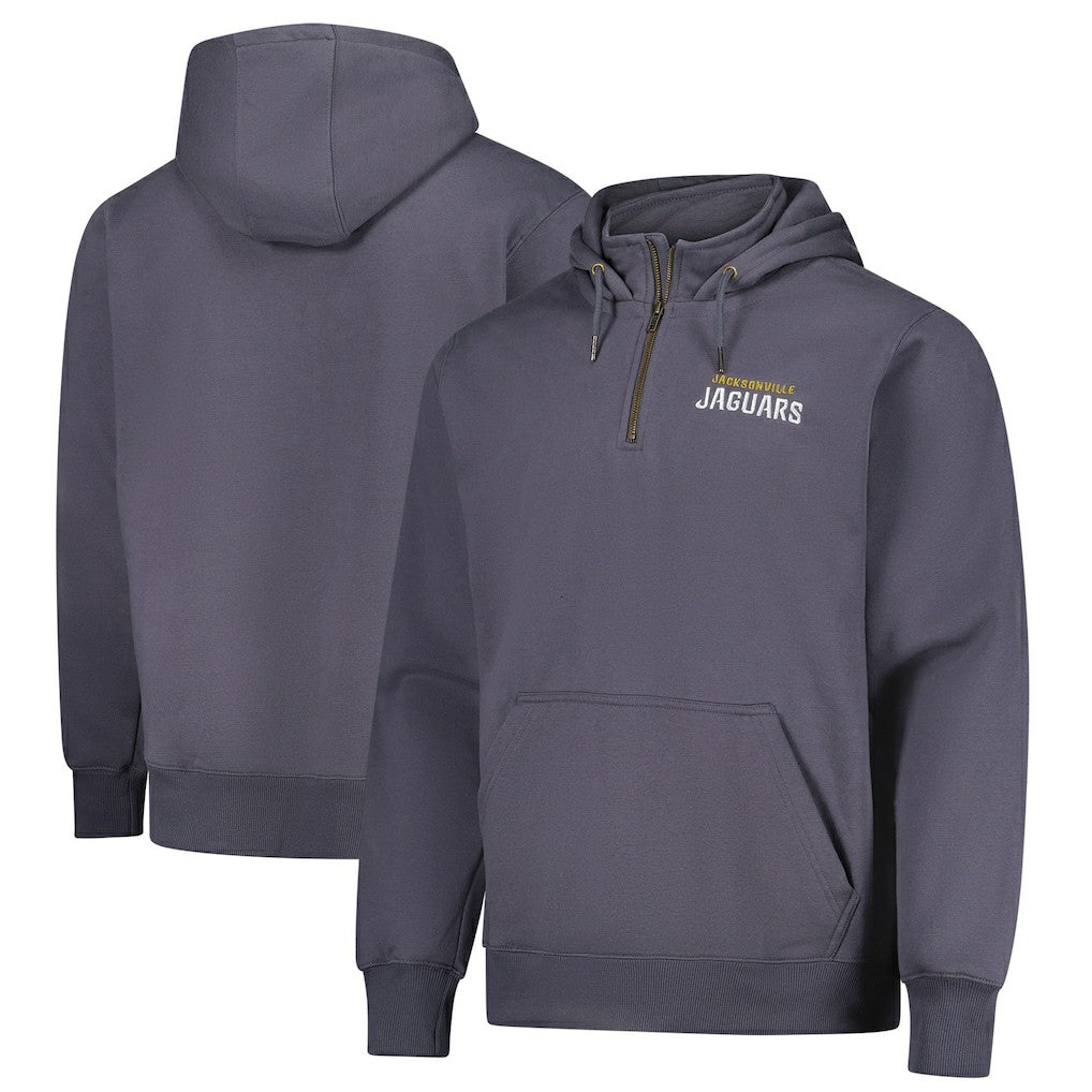 Jacksonville Jaguars Dunbrooke Unisex Defender Quarter-Zip Hoodie - Graphite cheap