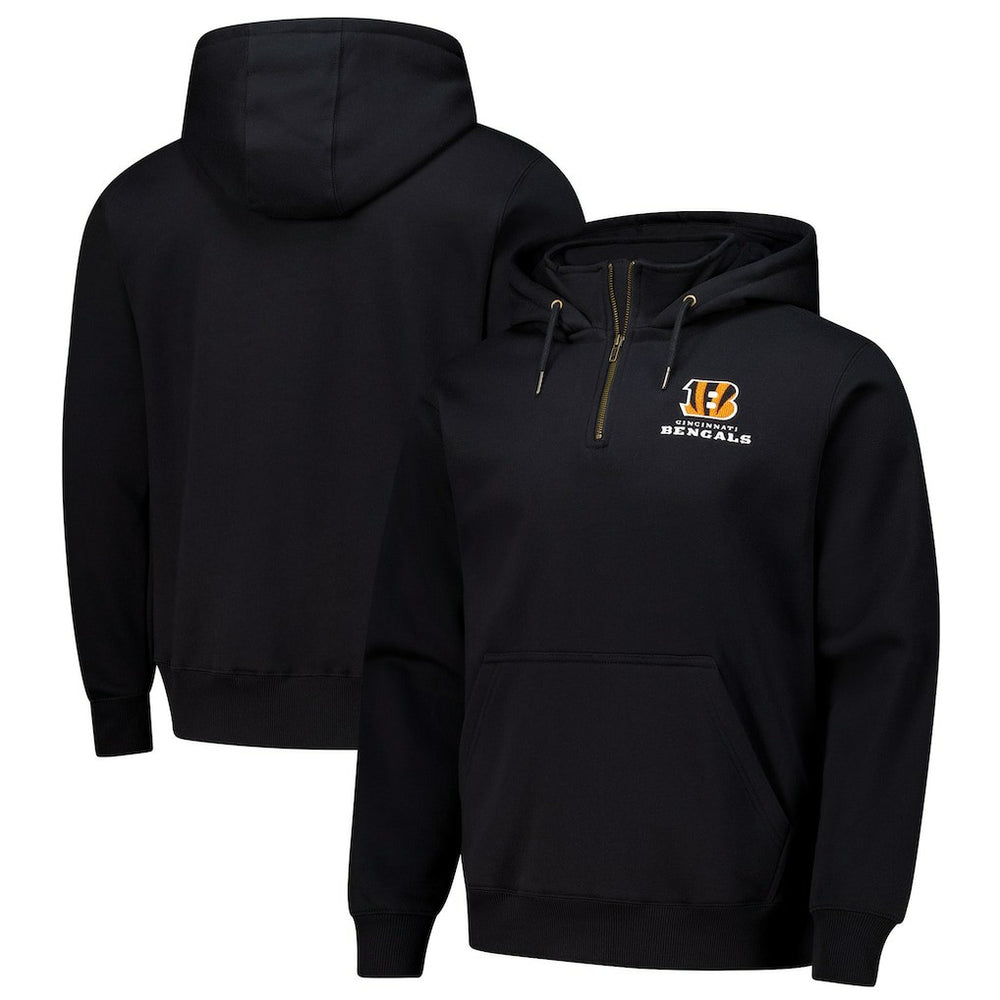 Cincinnati Bengals Dunbrooke Unisex Defender Quarter-Zip Hoodie - Black discount
