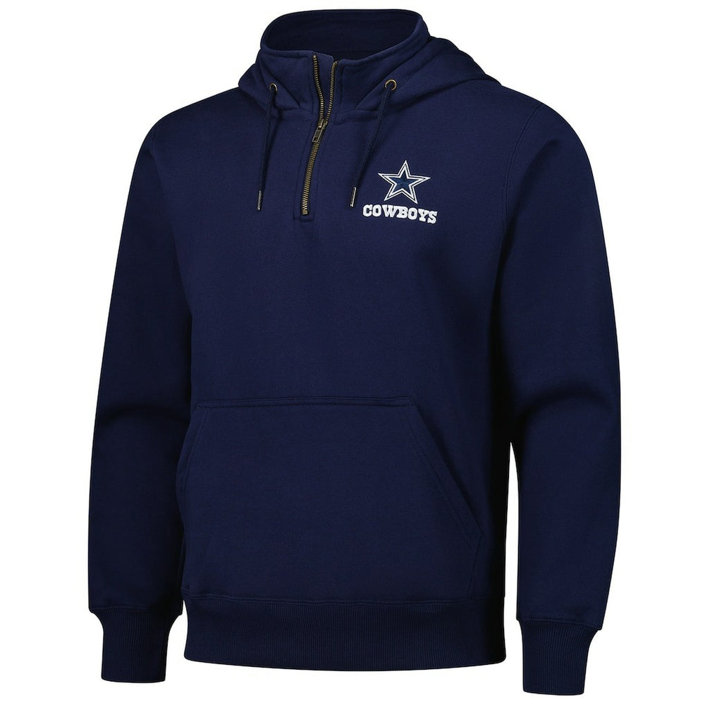 Dallas Cowboys Dunbrooke Unisex Defender Quarter-Zip Hoodie - Navy on sale
