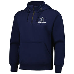 Dallas Cowboys Dunbrooke Unisex Defender Quarter-Zip Hoodie - Navy on sale