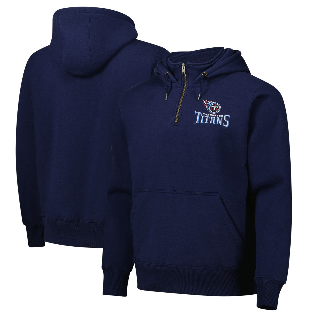 Tennessee Titans Dunbrooke Unisex Defender Quarter-Zip Hoodie - Navy sale