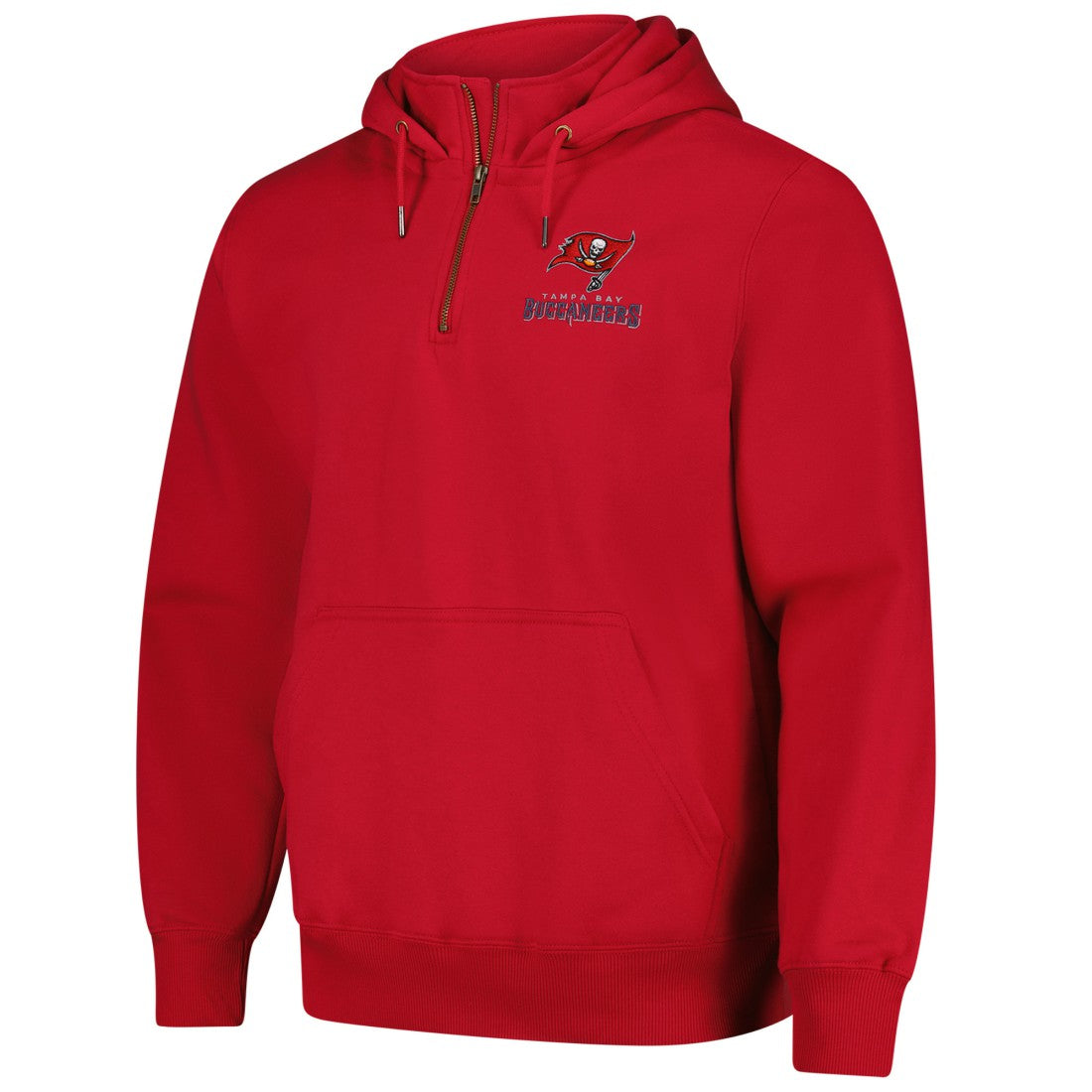 Tampa Bay Buccaneers Dunbrooke Unisex Defender Quarter-Zip Hoodie - Red for sale