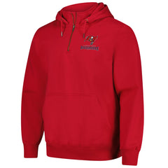 Tampa Bay Buccaneers Dunbrooke Unisex Defender Quarter-Zip Hoodie - Red for sale