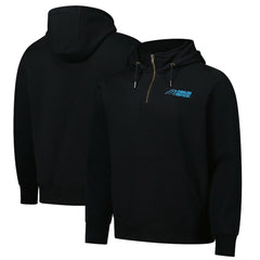 Carolina Panthers Dunbrooke Unisex Defender Quarter-Zip Hoodie - Black outlet