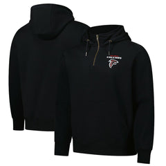 Atlanta Falcons Dunbrooke Unisex Defender Quarter-Zip Hoodie - Black cheap
