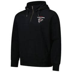 Atlanta Falcons Dunbrooke Unisex Defender Quarter-Zip Hoodie - Black cheap