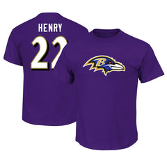 Derrick Henry Baltimore Ravens Big & Tall Player Name & Number T-Shirt - Purple outlet