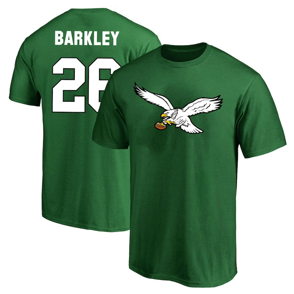 Saquon Barkley Philadelphia Eagles Big & Tall Player Name & Number T-Shirt - Kelly Green discount