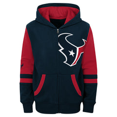 Houston Texans Preschool Stadium Color Block Full-Zip Hoodie - Navy for sale