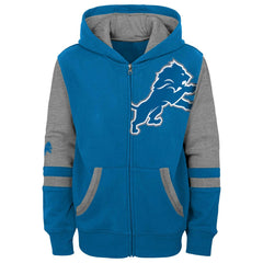 Detroit Lions Preschool Stadium Color Block Full-Zip Hoodie - Blue on sale