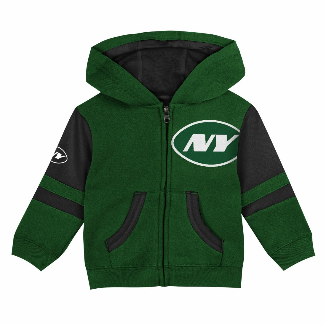 New York Jets Preschool Stadium Color Block Full-Zip Hoodie - Green cheap